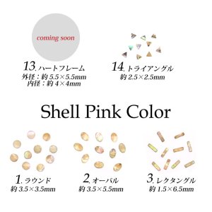 画像4: ネイルパーツ ナチュラル シェル フレーク プレート 各種 10枚入り 