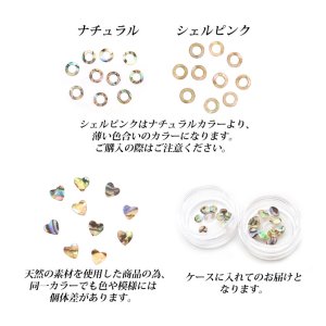 画像7: ネイルパーツ ナチュラル シェル フレーク プレート 各種 10枚入り 