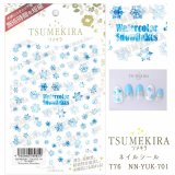 【ツメキラ25%OFF】T76 雪の結晶7 Watercolor Snowflakes ネイルシール NN-YUK-701 80820 