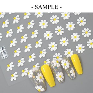 画像3: ネイルシール 立体 ホワイト フラワー 花びら M-2076-156