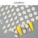 画像3: ネイルシール 立体 ホワイト フラワー 花びら M-2076-156 (3)