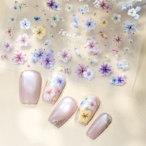 画像3: ネイルシール 立体 押し花 ドライフラワー YG-122-158