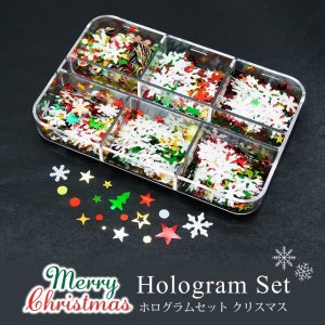 画像1: ネイル レジン ホログラム セット クリスマス