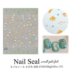 画像1: ネイルシール 小さめ 金魚 YT5079XgTePro-172