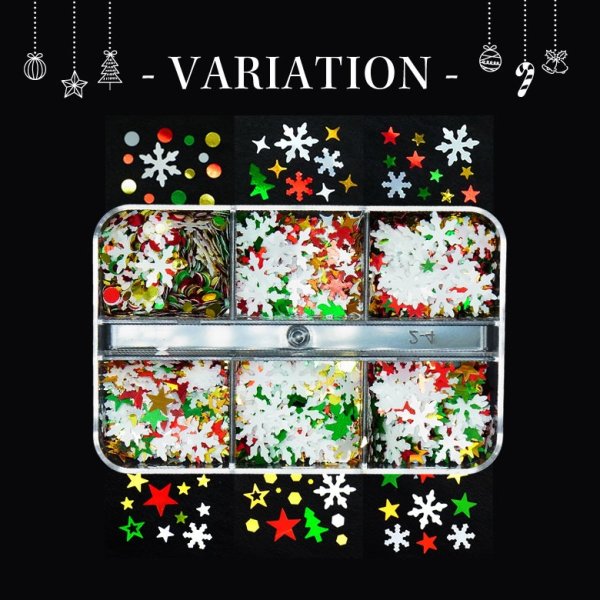 画像2: ネイル レジン ホログラム セット クリスマス (2)