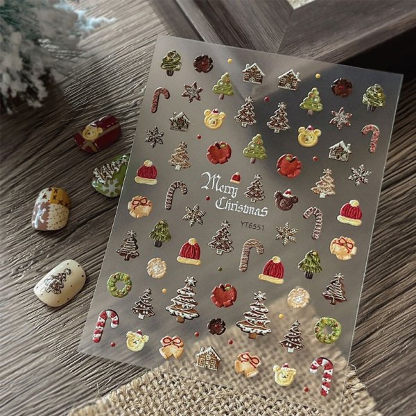 画像4: ネイルシール メリー クリスマス スイーツ YT6551-167 (4)