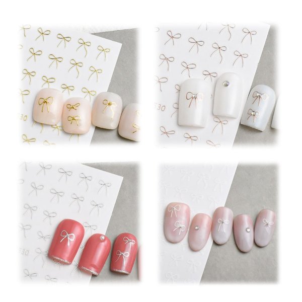 画像7: ネイルシール シンプル リボン JO-2530-173 (7)